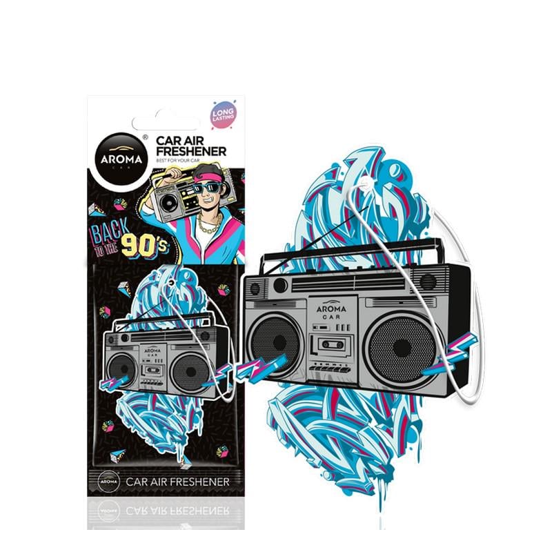 Ароматизатор Aroma Car Cellulose BACK TO 90 '70' Boom Box 24 шт.