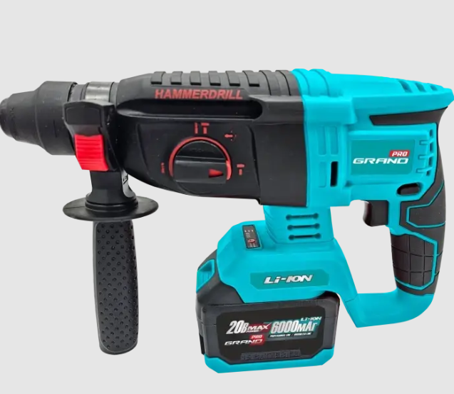 Перфоратор акумуляторний Grand ПА-20/26 BL-1 20В 6 Ah безщітковий SDS+ 4 режими роботи реверс (GRPA20/26BL-1) - фото 4