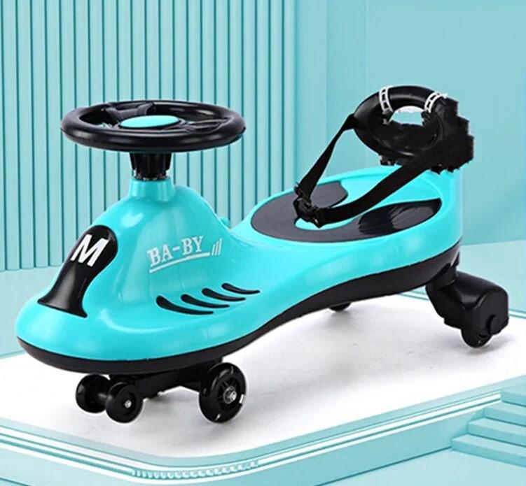 Каталка-толокарь Joy колеса PU со светом/украинской музыкой/защитный ремень/спинка Бирюзовый (TB-310-80)