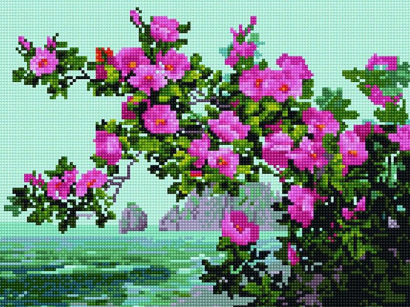 Алмазная мозаика Rainbow Art Весна на побережье 30x40 см EJ910