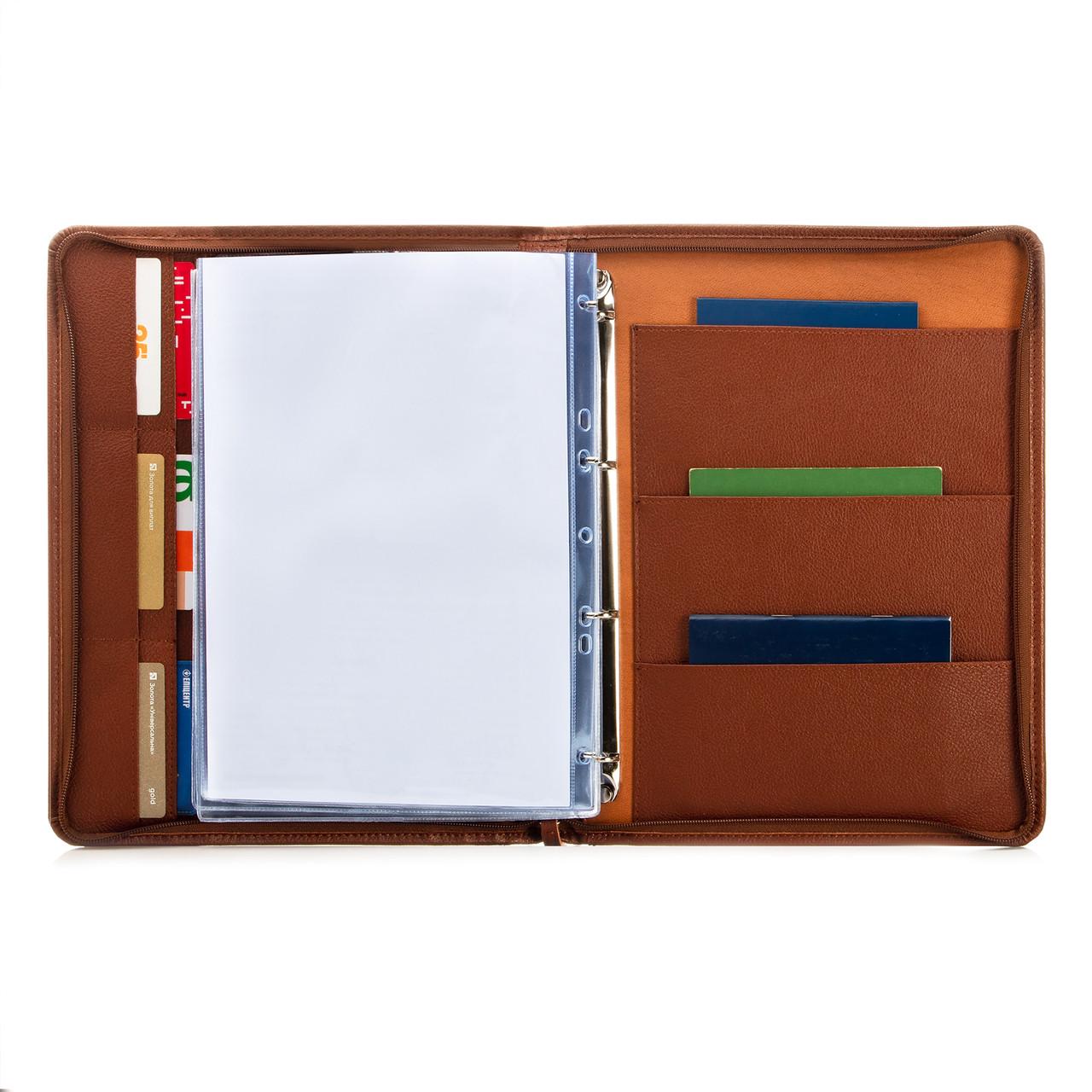 Папка для семейных документов Classic А4 кожа Рыжий (Н 532-00-316924) - фото 3 Папка для семейных документов Classic А4 кожа Рыжий (Н 532-00-316924) - фото 3