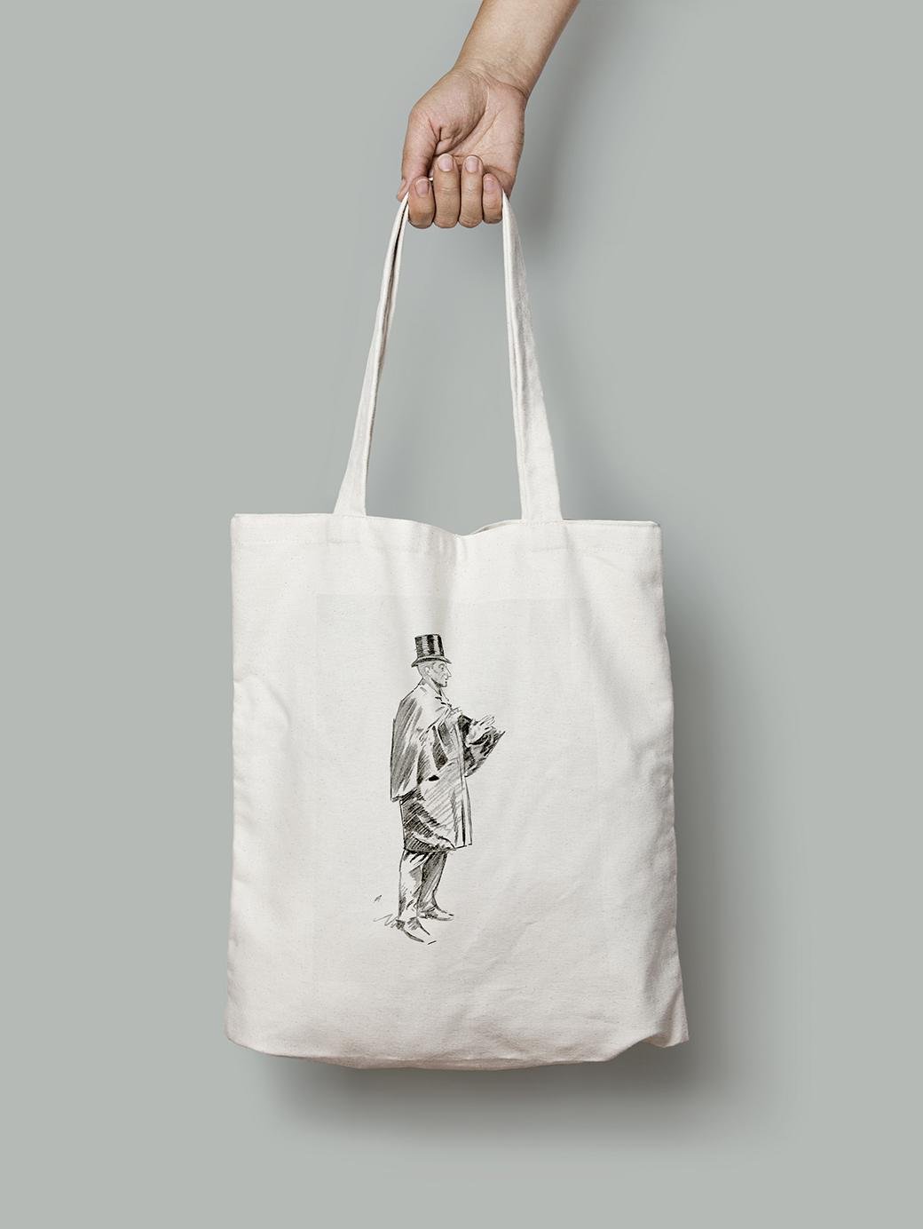 Эко-сумка Джентльмен из Лондона шопер (FA08017_Bag) Эко-сумка Джентльмен из Лондона шопер (FA08017_Bag)