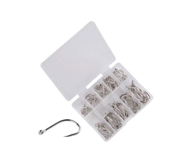 Крючок рыболовный №3/4/5/6/7/8/9/10/11/12 100 шт. (LU001438)