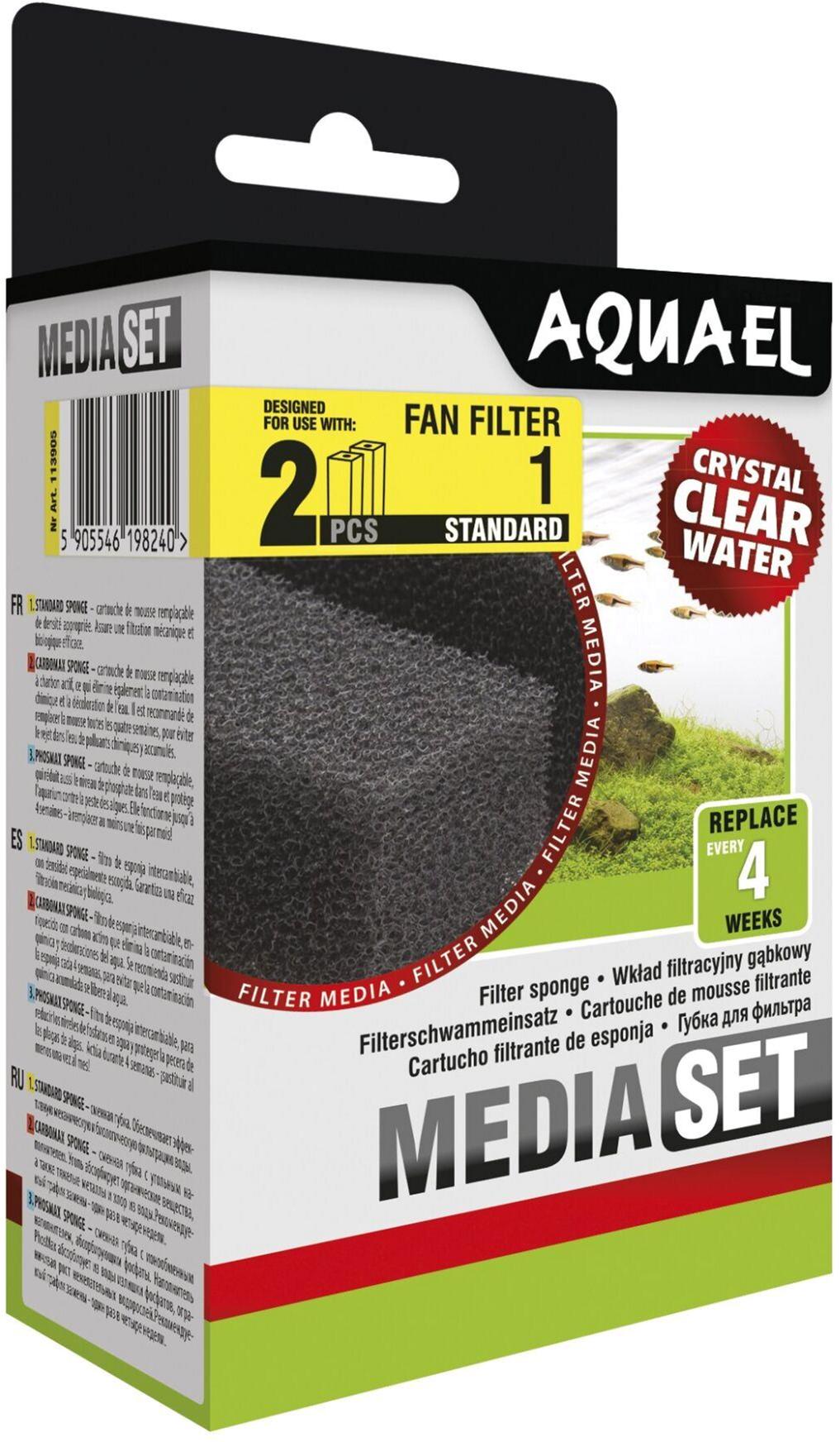 Губка AquaEl Media Set Standard для внутреннего фильтра Fan-1 Plus 2 шт. (5905546198240)