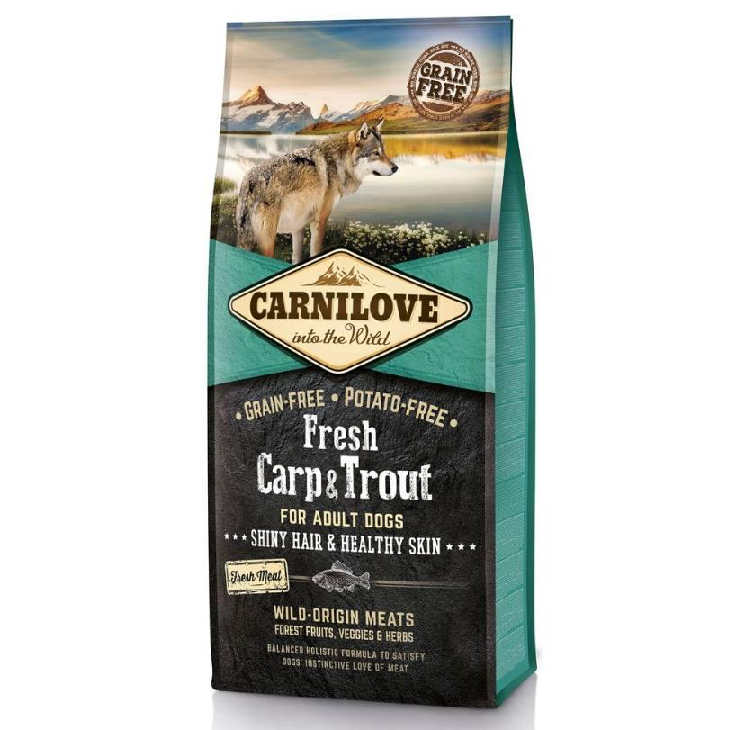 Сухий корм Carnilove Fresh Carp & Trout для дорослих собак всіх порід зі смаком риби 12 кг (7388716)
