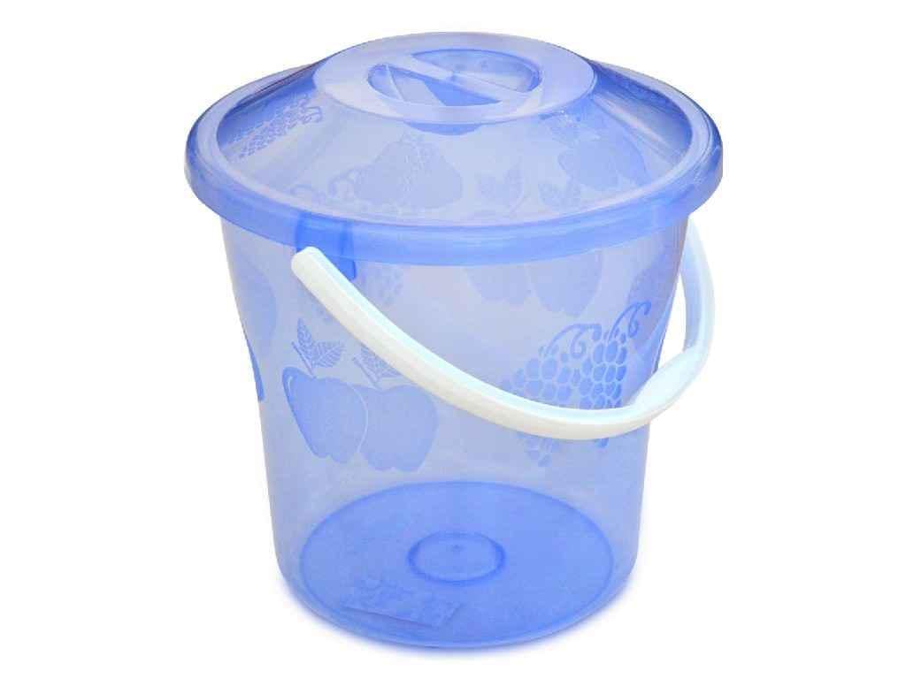 Ведро Полимердеталь Элегант пищевое 12 л с крышкой (823815)