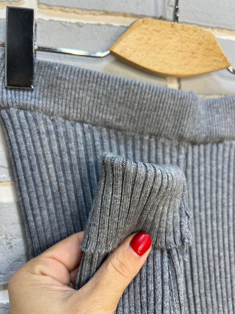 Лосины женские U 6157 рубчик теплые вязка OS Серый (2997) - фото 6 Лосины женские U 6157 рубчик теплые вязка OS Серый (2997) - фото 6