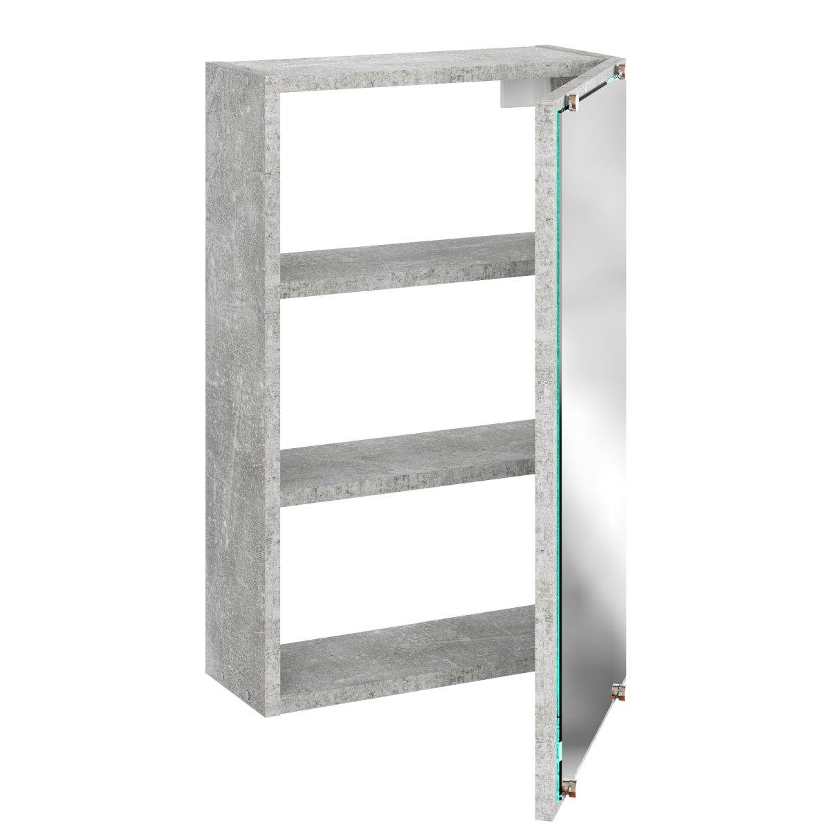 Шафа с дзеркалом у ванну Компаніт 40х17х64 см Ательє комбі - фото 2 Шафа с дзеркалом у ванну Компаніт 40х17х64 см Ательє комбі - фото 2