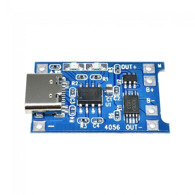 Зарядный модуль TP4056 Type-C с функцией защиты аккумулятора - фото 3 Зарядный модуль TP4056 Type-C с функцией защиты аккумулятора - фото 3