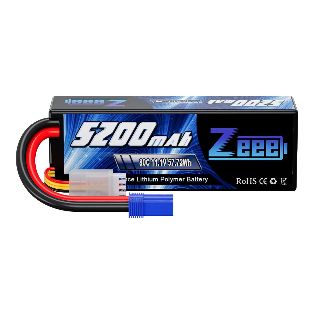 Аккумулятор Zeee 11,1V 80C 5200mAh 3S RC Li-po EC5 cp (2337736724)