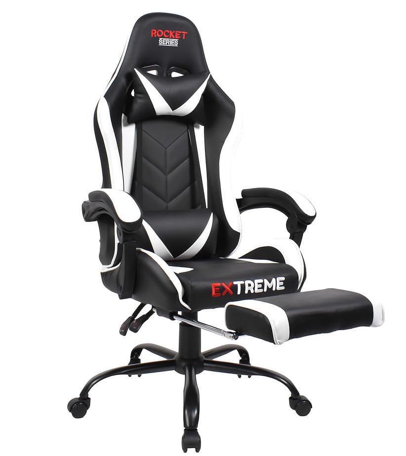 Кресло компьютерное Rocket Extreme Черный/Белый (9835257)