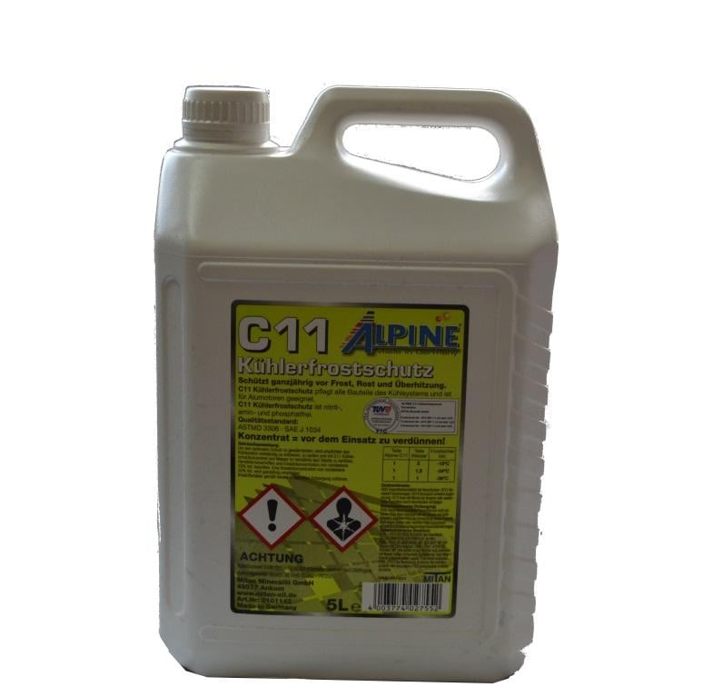 Антифриз Alpine C11 Kuhlerfrostschutz ready-mix до-36°C 5 л Зелений (25581)