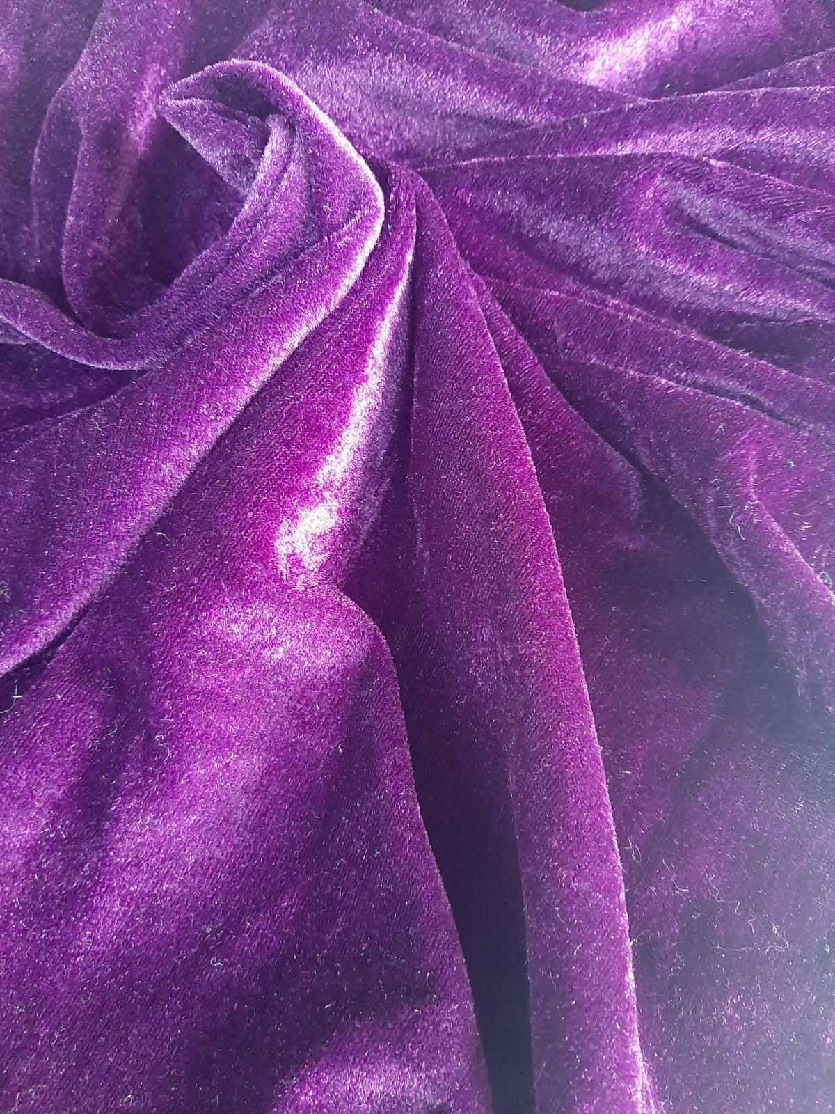 Велюровая ткань Фиолетовый (Velur6)