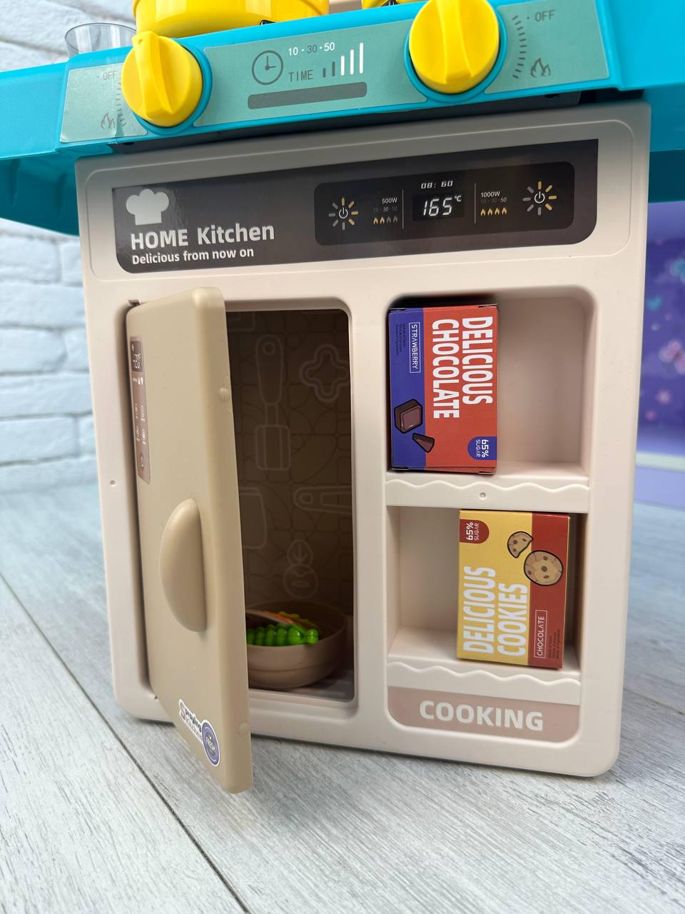 Кухня игровая 63 см и 43 пр. Голубой (2107-1) - фото 2