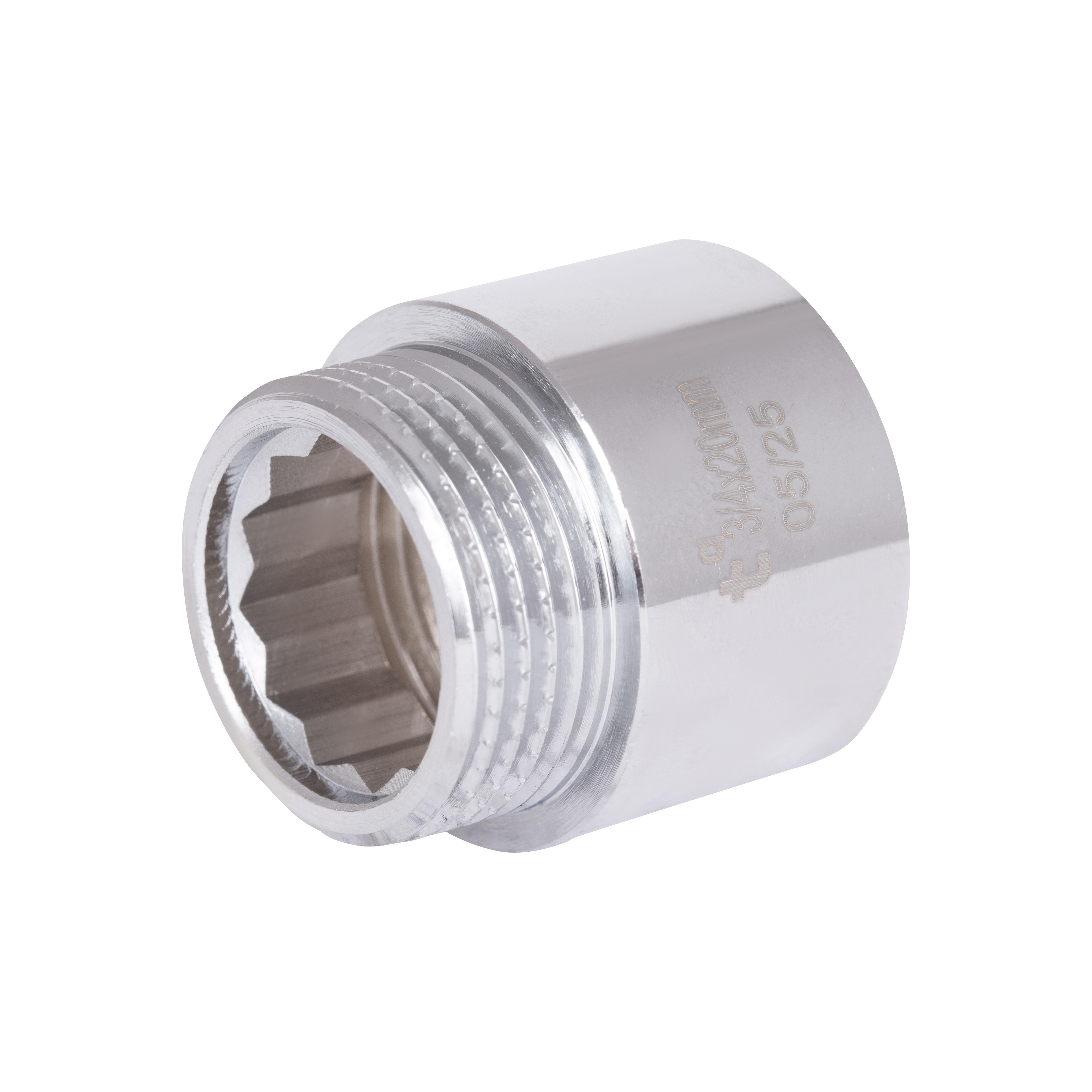 Удлинитель хромированный Thermo Alliance Standart 3/4" ВЗ 20 мм для труб (SD1302020)