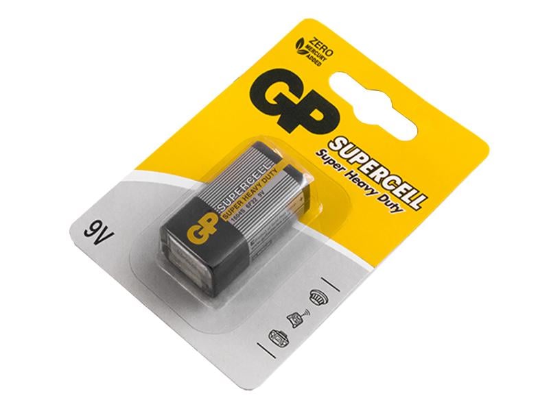 Батарейка GP Greencell 6F22 крона (1241)