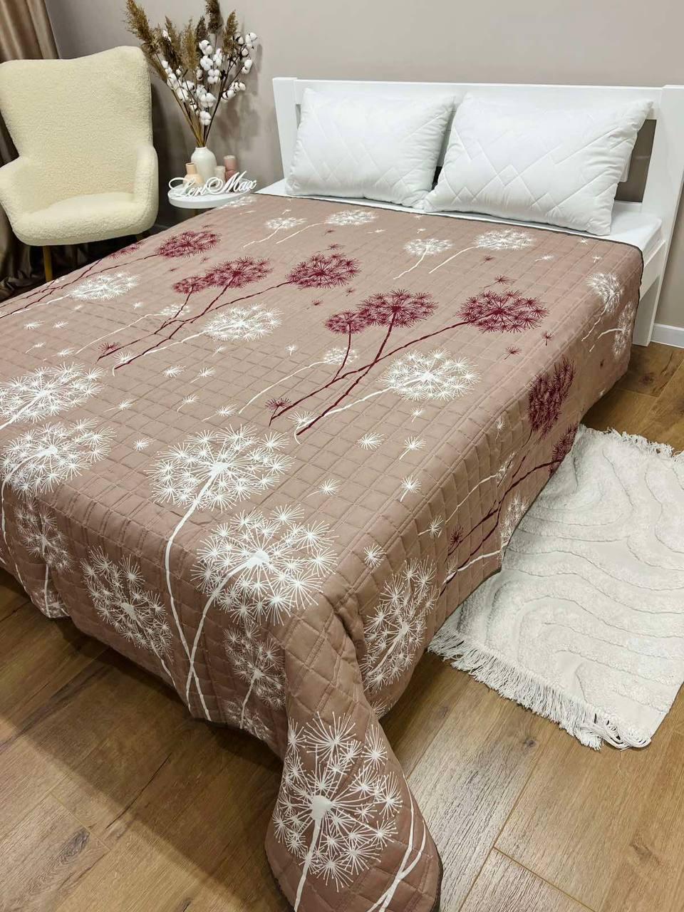 Покривало євро 200 х 220 см Коричневий (Д-al-st-pl-001)