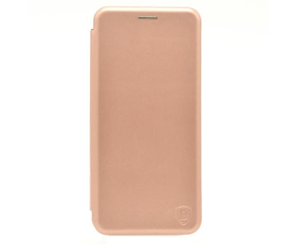 Кожаный чехол-книжка Baseus Premium Edge для Samsung Galaxy A04 Rose Gold - фото 1