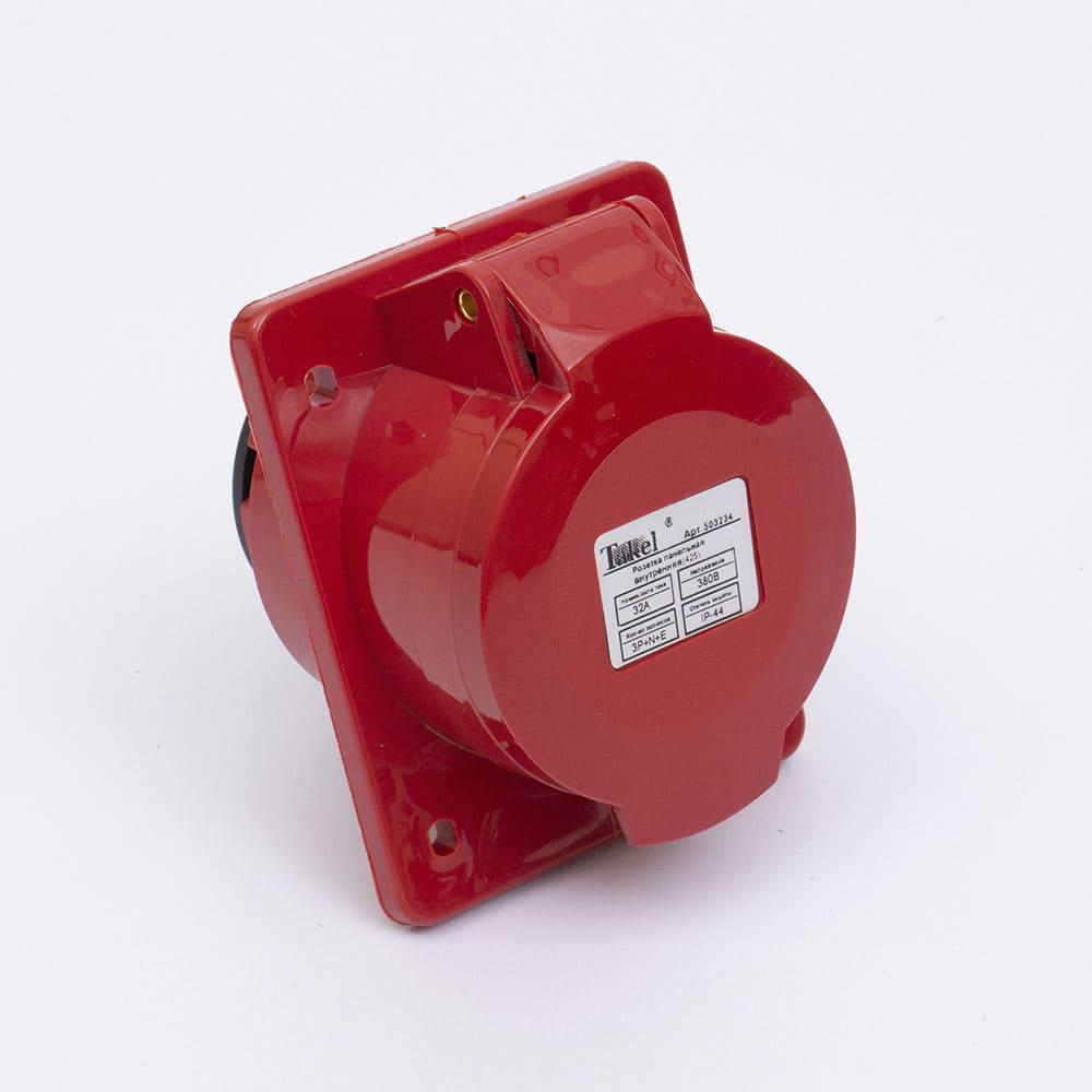 Розетка силовая TAKEL стационарная внутренняя 425 3P+PE+N 32A 380V IP44 (29177388) Розетка силовая TAKEL стационарная внутренняя 425 3P+PE+N 32A 380V IP44 (29177388)