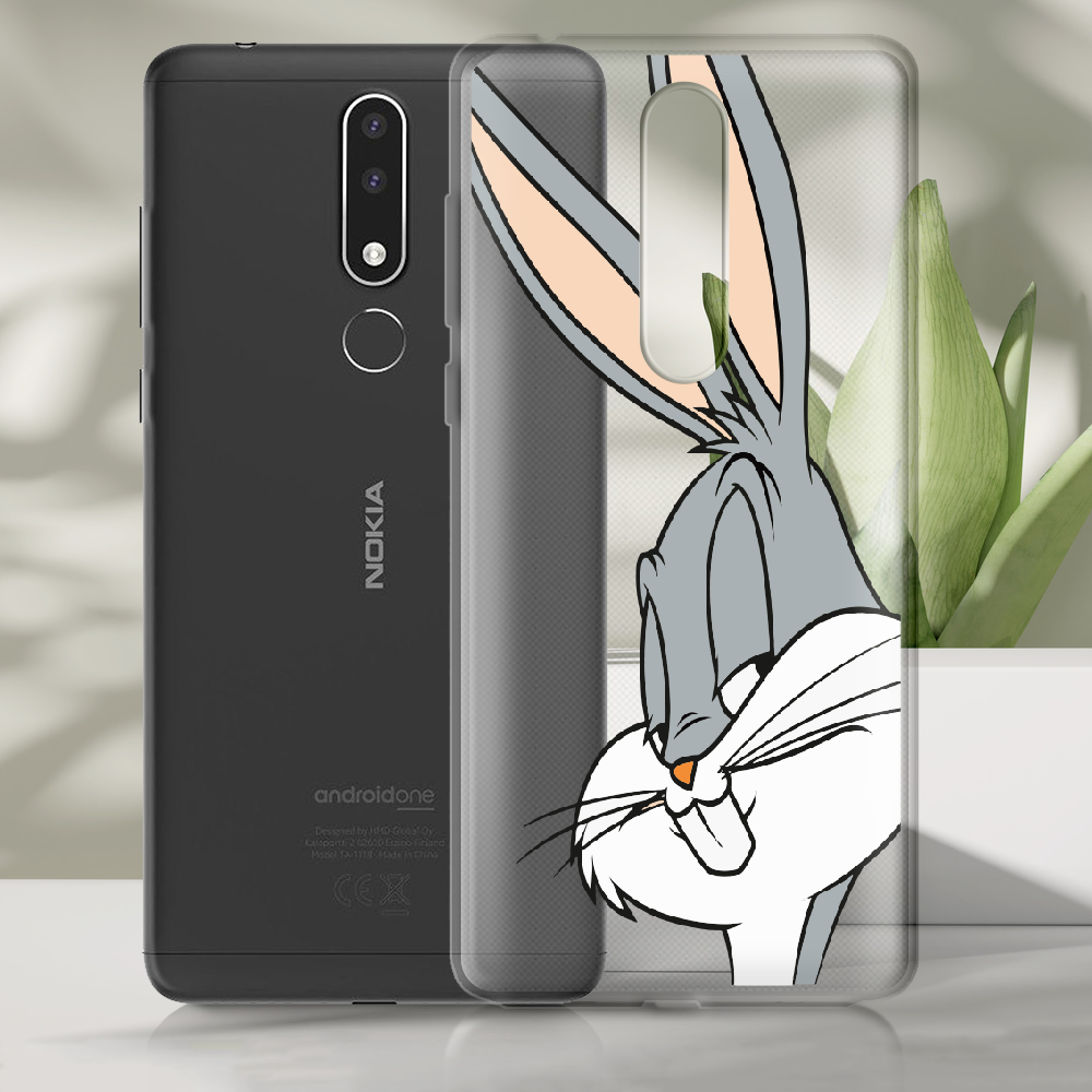 Чохол BoxFace Nokia 3.1 Plus Lucky Rabbit Прозорий силікон (36116-bk81-36116) - фото 2