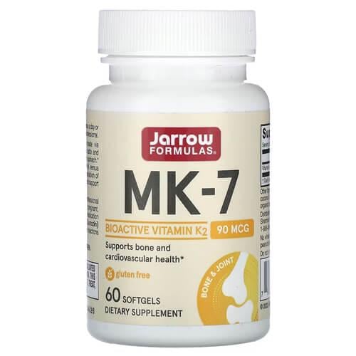 Витамин К Jarrow Formulas MK-7 90 mcg 60 Softgels (JRW-30001)