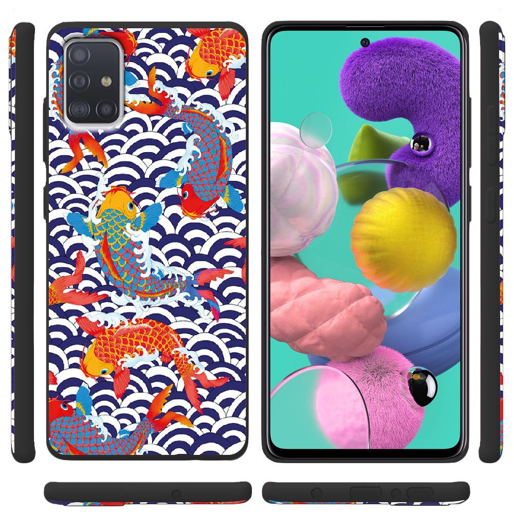 Чохол Boxface Samsung A515 Galaxy A51 Koi Fish Чорний силікон (38808-up2477-38947) - фото 2