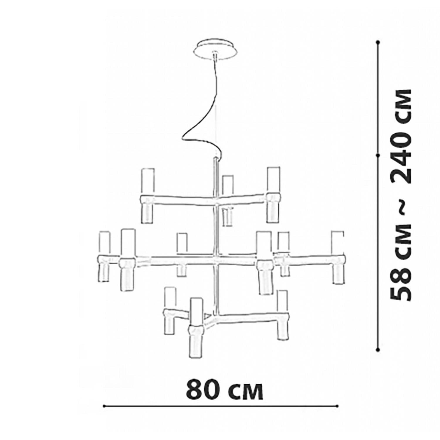 Люстра Friendlylight Crown Black (FL5052) - фото 4