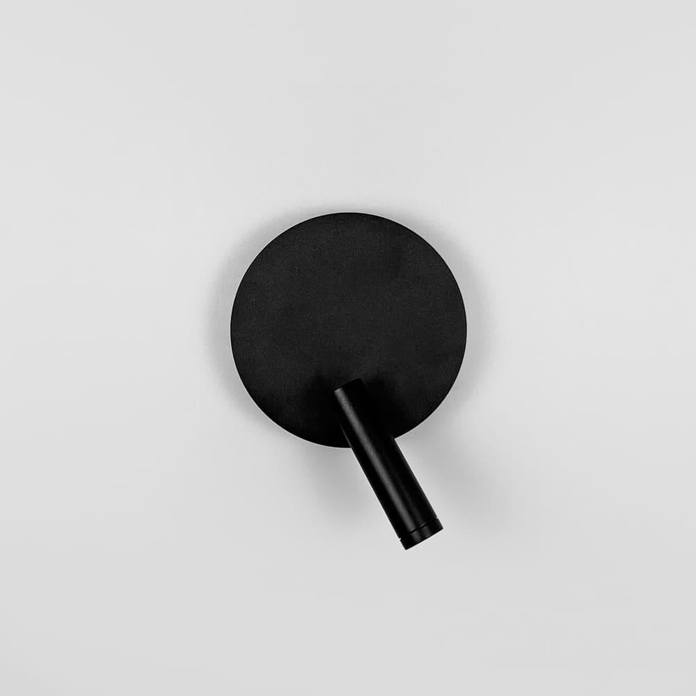 Бра со спотом в круглом корпусе Ø 15 см Черный (WJ034/150 BK)