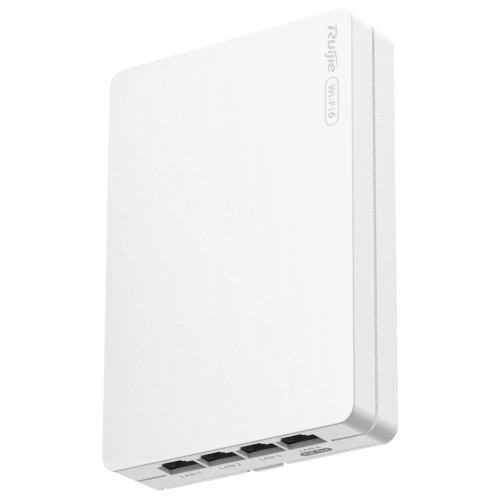 Точка доступа Ruijie Reyee RG-RAP62-Wall Wi-Fi 6 AX3000 PoE+ 2,4 ГГц и 5 ГГц Белый (658024)