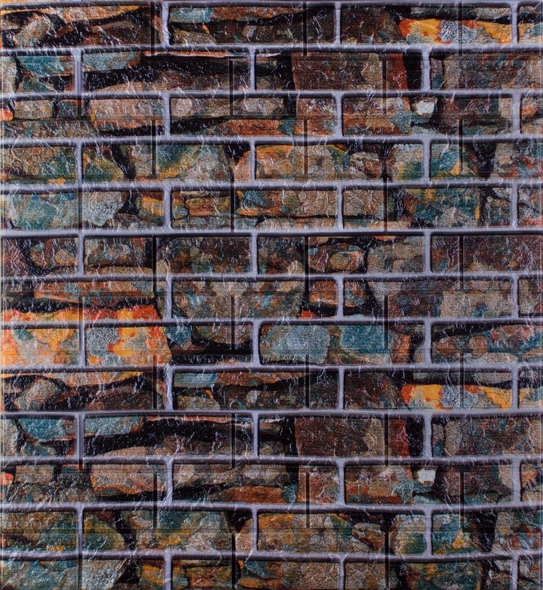 3D-панель Кирпич самоклеящийся екатеринославский 700x770x5 мм Разноцветный - фото 1 3D-панель Кирпич самоклеящийся екатеринославский 700x770x5 мм Разноцветный - фото 1