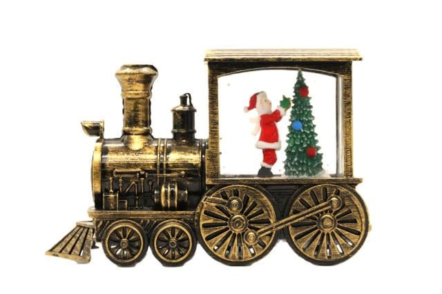 Фонарь-ночник новогодний Паровоз Санта на батарейках с подсветкой (914) Фонарь-ночник новогодний Паровоз Санта на батарейках с подсветкой (914)