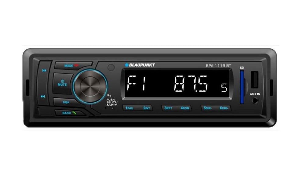 Автомагнитола Blaupunkt BPA 1119 BT USB/SD с Bluetooth с синей подсветкой кнопок (1809360418)