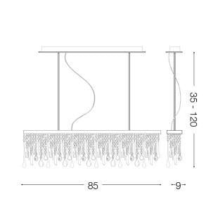 Підвісний світильник Ideal Lux Giada CLEAR SP5 (098722) - фото 3