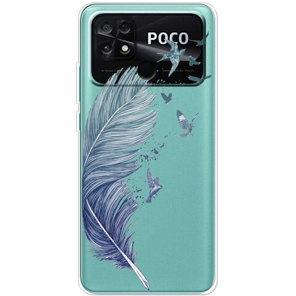 Чехол BoxFace Poco С40 Feather Прозрачный силикон (44597-cc38-44597)