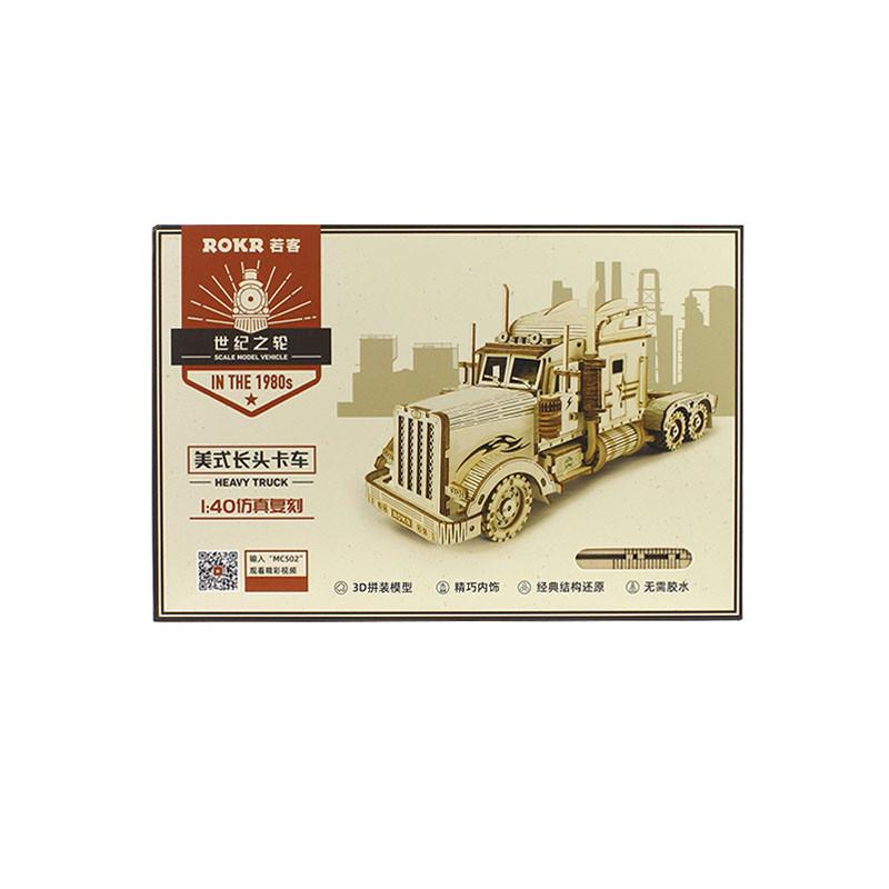 3D конструктор Robotime MC502 American truck - фото 3 3D конструктор Robotime MC502 American truck - фото 3