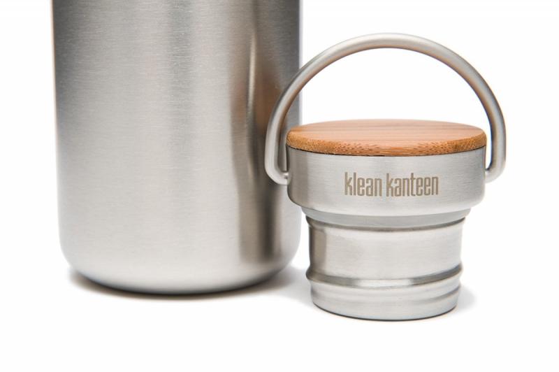 Крышка стальная c бамбуком Klean Kanteen Stainless Unibody Bamboo Cap (1017-1006111) - фото 4