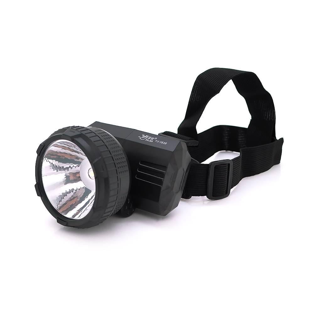 Ліхтарик налобний YAJIA YJ-1836 1LED 2 режими 800 mAh кабель для зарядки 220V (32185)