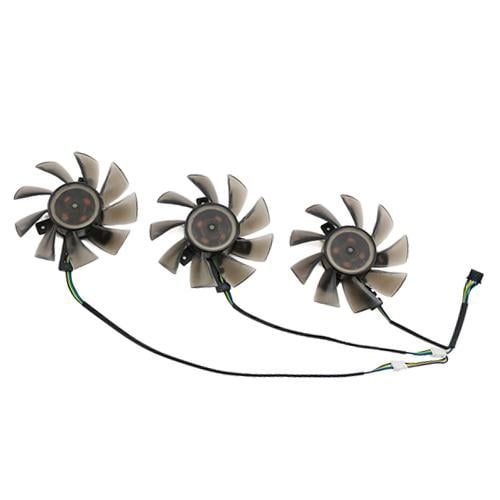 Вентиляторы 3шт 75мм 12В 4пин FD8015H12S для Radeon Vega VII