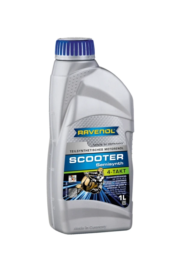Олива для скутера 4T RAVENOL Scooter Teilsynth 10W-40 напівсинтетика 1 л (1152155-001) Олива для скутера 4T RAVENOL Scooter Teilsynth 10W-40 напівсинтетика 1 л (1152155-001)