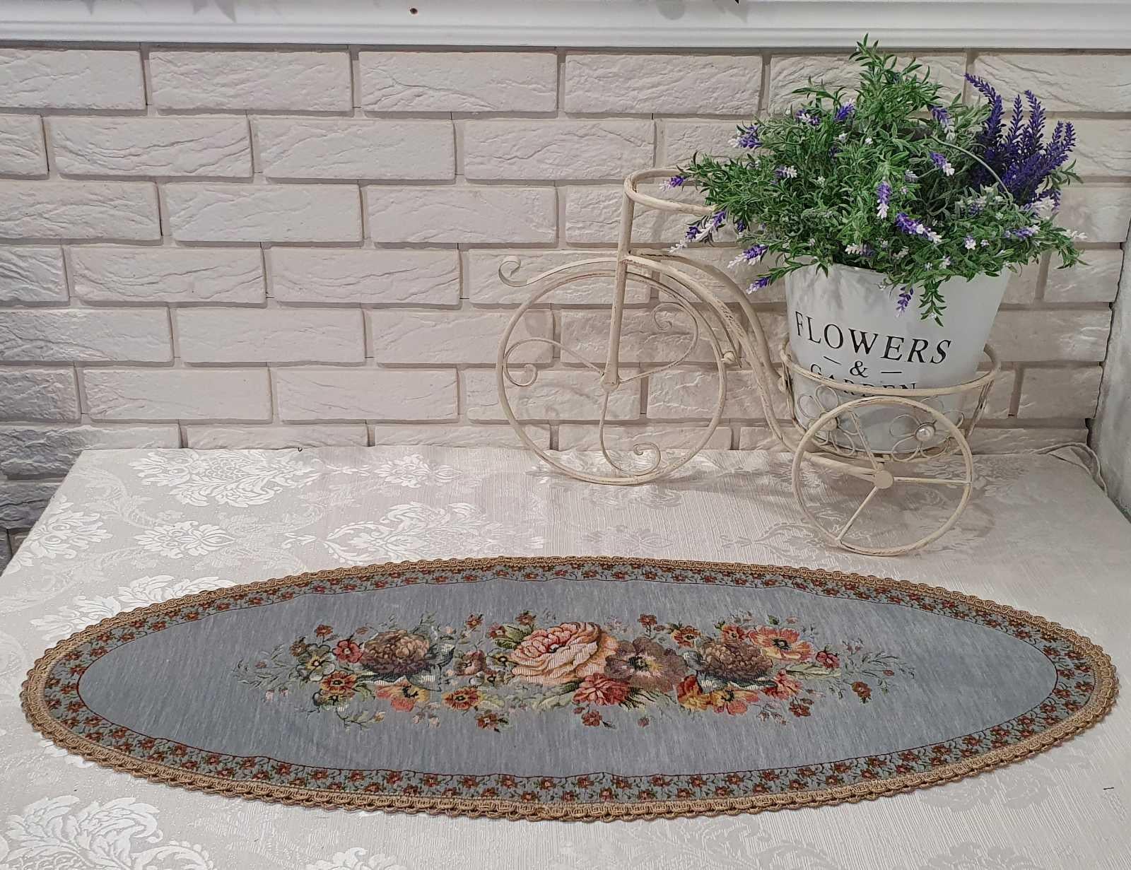 Доріжка велюрова Sagol St 128 OV 40х60 см Gri