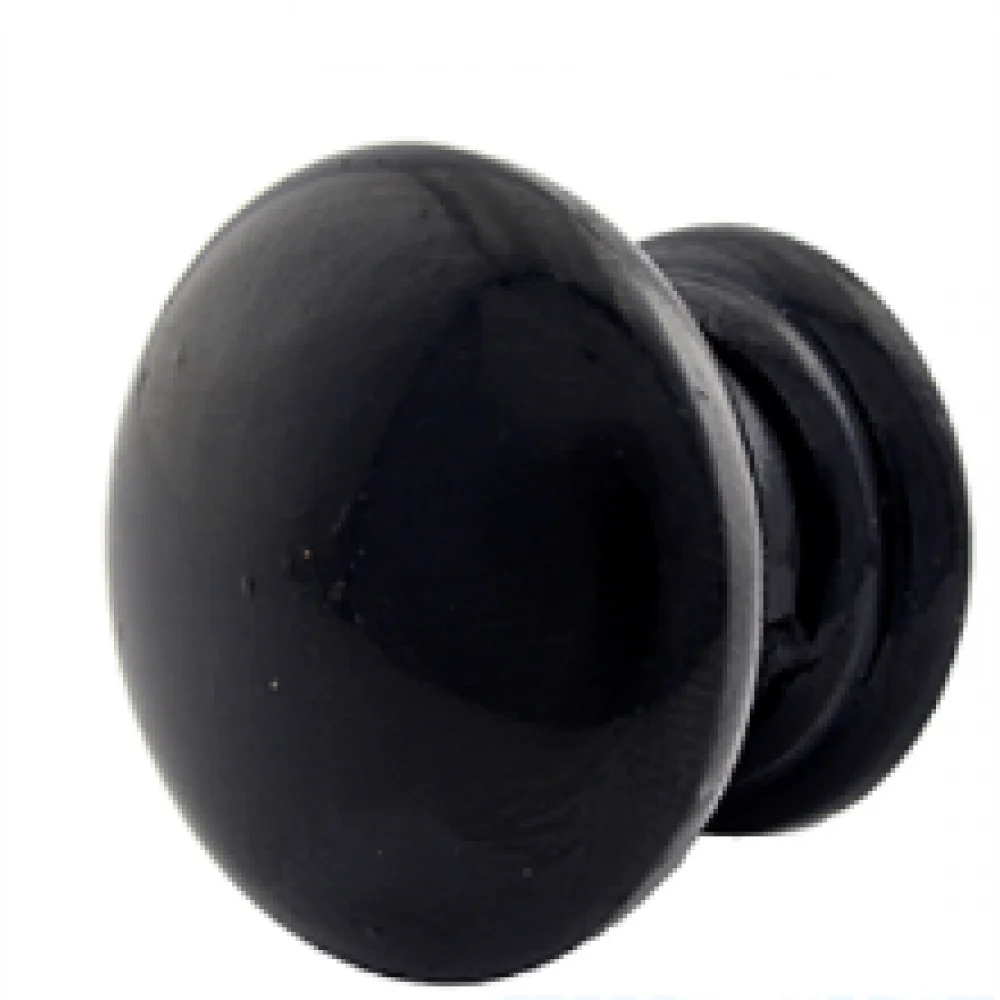 Меблева ручка Sigma кнопка Грибок пластик Чорний (MR0339)