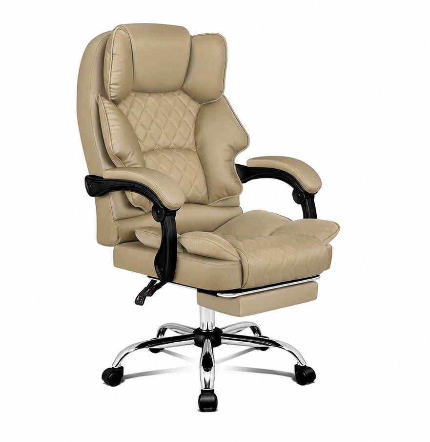 Офисное кресло Hanert Prestige Beige с механизмом качания и подлокотниками Бежевый (5126)