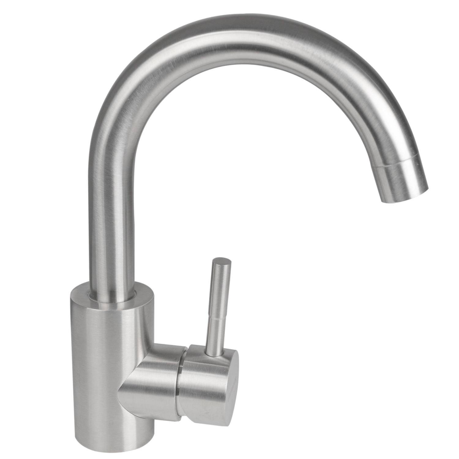 Смеситель для кухни Platinum Germece 2054 PLS-A24404 однорычажный Сатин (151365) Смеситель для кухни Platinum Germece 2054 PLS-A24404 однорычажный Сатин (151365)