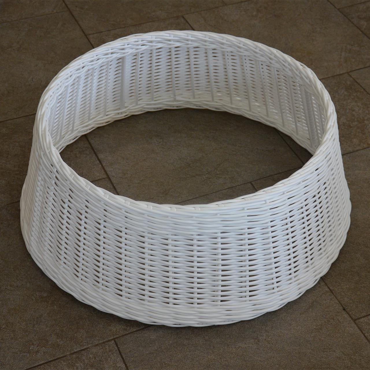 Подставка-юбка под елку плетеная из искусственного ротанга/ручной работы XXL Белый - фото 2 Подставка-юбка под елку плетеная из искусственного ротанга/ручной работы XXL Белый - фото 2