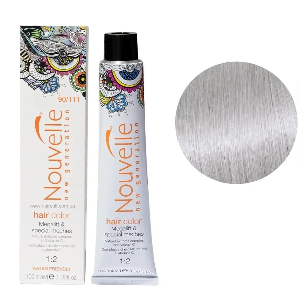 Краска для волос Nouvelle Hair Color 90/111 Deep Ash Booster 100 мл