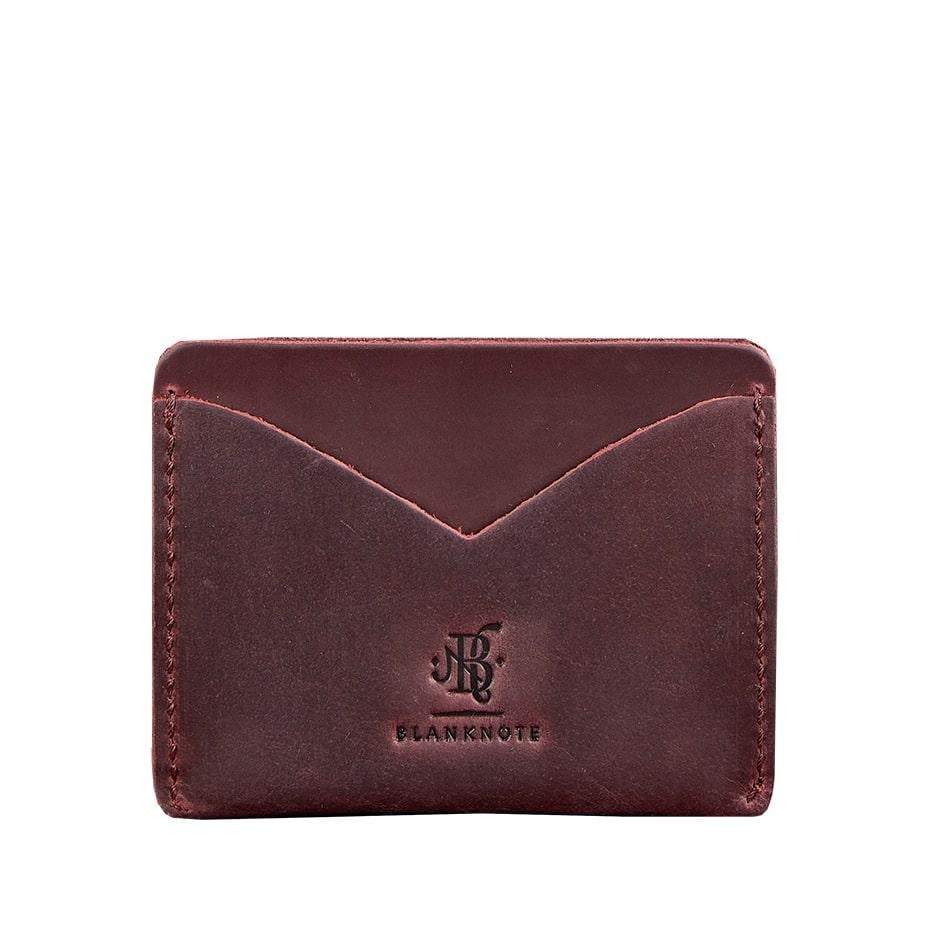 Визитница женская кожаная 5.0 Crazy Horse Бордовый (A-026630)