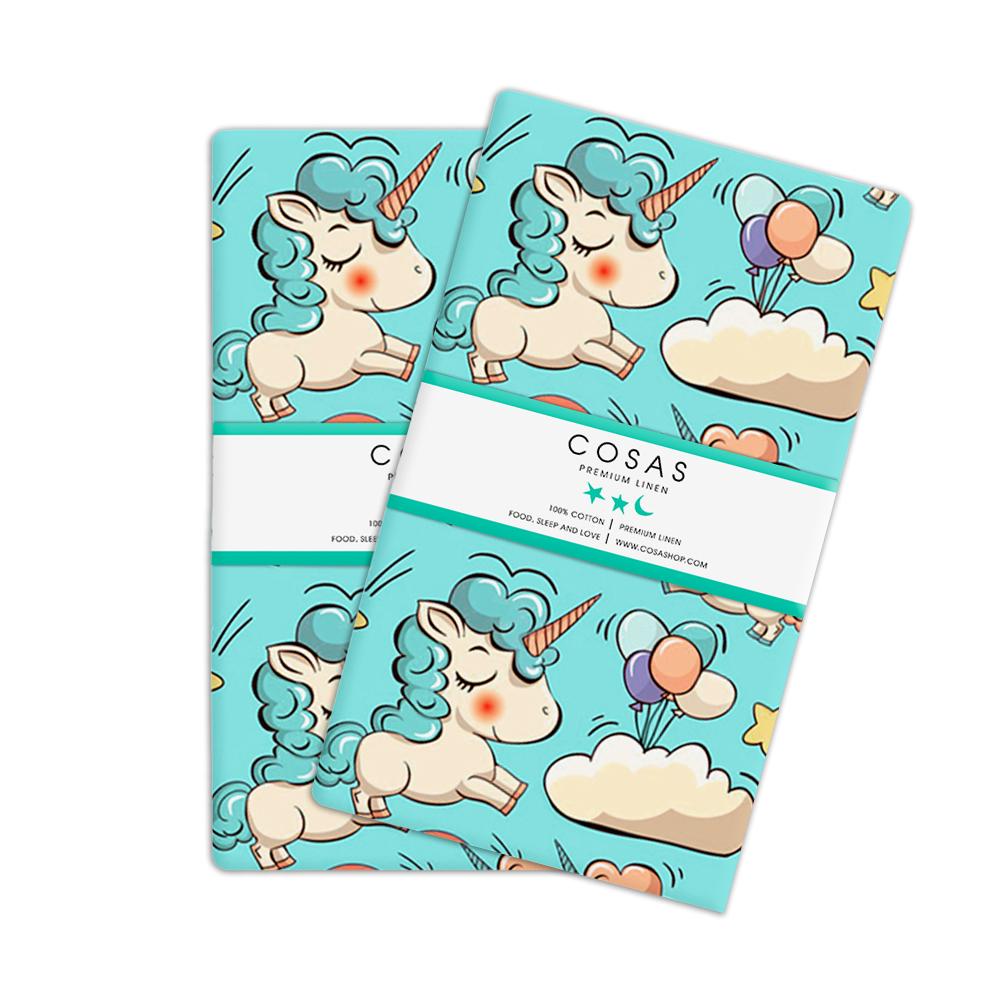 Набор наволочек Cosas Unicorn Mint 50х70 см 2 шт. (4822052023655)