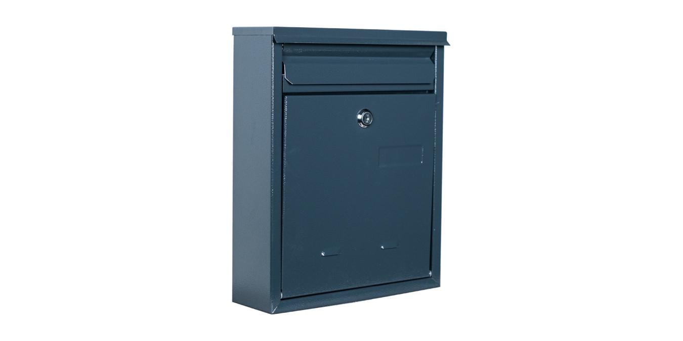 Почтовый ящик индивидуальный Галиндустрия СП-10 с входным отверстием с двух сторон 260x320x80 мм Антрацитовый (124-119-000004459)