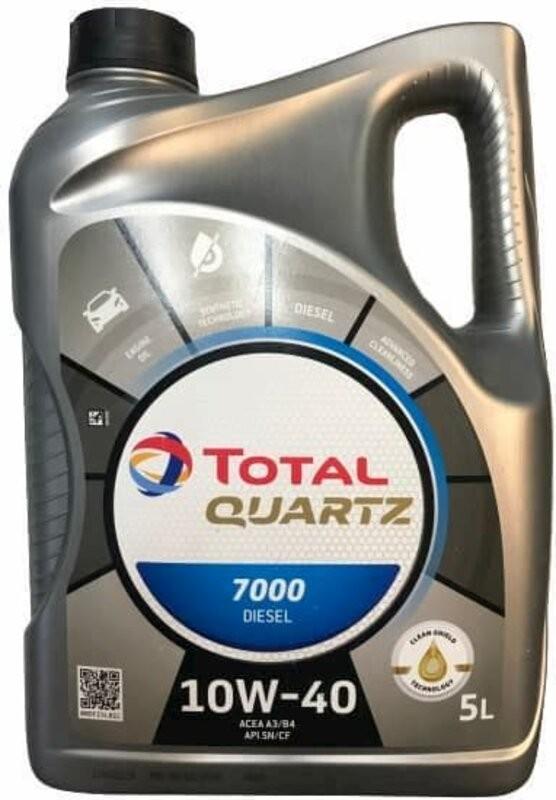 Моторное масло Total Quartz 7000 Energy Diesel 10W40 5 л (38420846)