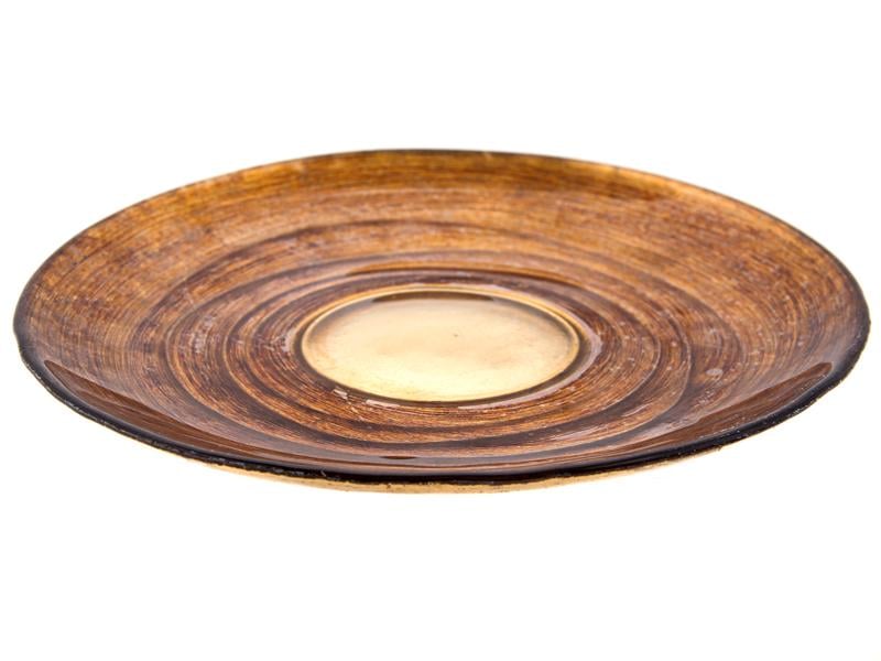 Тарелка глубокая стеклянная Light House Мерева 21 см Коричневый (39-647)